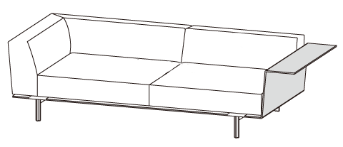 GREGOR SOFA WITH 1 WING ARM