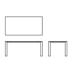 VM2 長方形テーブル (W1800 xD900 x H720) [+¥730,400]