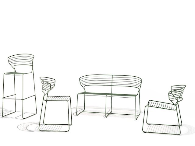 デサルト コキ ワイヤー ロングチェア Desalto Koki Wire Long Chair